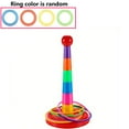 thumbnail image 5 of 12pcs, Colorful Plastic Ring Toss Game Set, Random Color, Outdoor & Indoor Fun Activity, Educational Puzzle Hoop For Party, Kindergarten, Competition, Halloween & Christmas Gift, 13.39inch Tall With B, 5 of 5