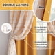 thumbnail image 3 of Cortinas opacas MYSKY HOME, color amarillo, 213 cm, con pompones, 2 paneles, 3 of 9