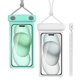 thumbnail image 1 of Funda para teléfono Wellhouse Waterproof IPX8 de 7 pulgadas, paquete de 2 unidades, verde y blanco, 1 of 6