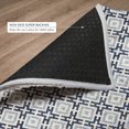 thumbnail image 6 of Addison Rugs Dream Shag Premium Machine Washable Transitional Modern Squares Navy Rectangle Rug, 9' x 12', 6 of 8