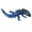 Dark blue, variant on 1PC 21CM 3D printed simulation of a large-spined lizard model with an integrated joint that can move, a trendy climbing pet figurine