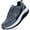 Greyblack, variant on AOV GREEN LEAF Men's Walking Shoes Arch Support Plantar Fasciitis Sneakers Orthotic Fashion Tennis Sneakers for Gym Workout US 7-13