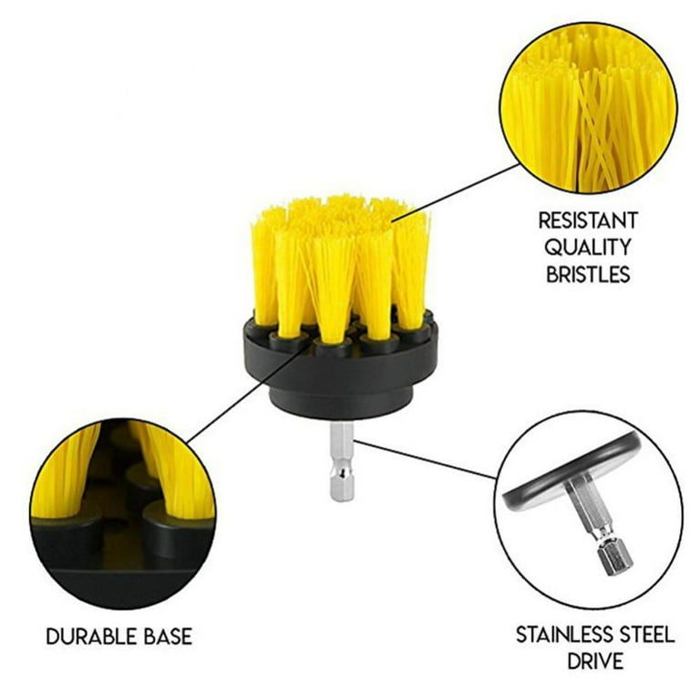 Drill Brush All Purpose Medium - Yellow