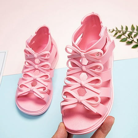 

Cathalem Girls Flip Flops Size 5 Toddler Kids Little Child Girls Soild Bowknot Princress Shoes Soft Sole Non Slip Girls Sandals 3 Pink 5 Years