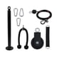 thumbnail image 2 of Kit de entrenamiento de fuerza, de polea de Cable de peso, suministros de bricolaje de alta resistencia, equipo de Fitness para entrenamiento Estilo A, 2 of 9