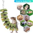 thumbnail image 5 of Bunny Chew Toys, Rabbit Chew Toys for Teeth Grinding, Improve Dental Health, 100% Natural Apple Wood Timothy Grass Cake Treats for Rabbits Guinea Pigs Chinchillas Bunnies Hamsters (3 Pcs), 5 of 7