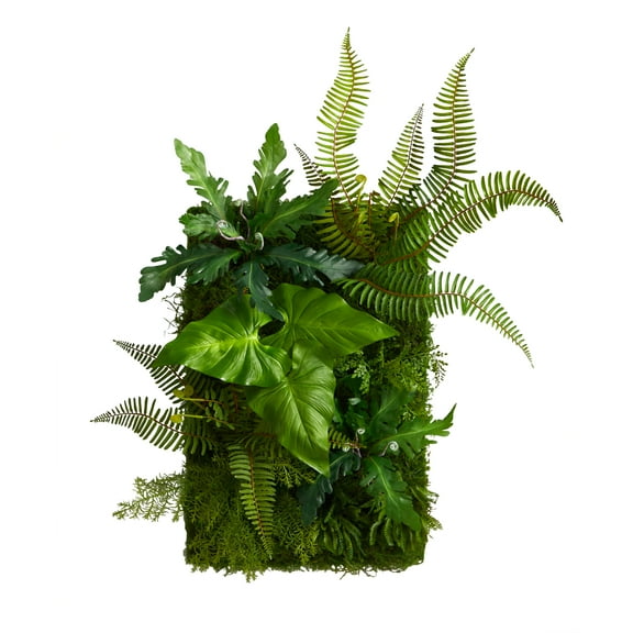 Nearly Natural 24in. x 16in. Mixed Foliage Artificial Living Wall