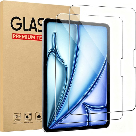 GJX 2-Pack Glass Screen Protector for Air 11 Inch (M3/M2, 2025/2024 Release) - Tempered Glass Film High Definition 9H Hardness, Air 11 Inch Screen Protector