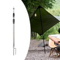thumbnail image 1 of Colaxi Mâtx de Tente pour Bâche, Mâtx de Remplacement, Mât de Soutien Ajustable, Mâtx d'Auvent, Mât de Tente pour Randonnée, Auvent, Sports, Camping, Plein Air 2,1 m, 1 of 8