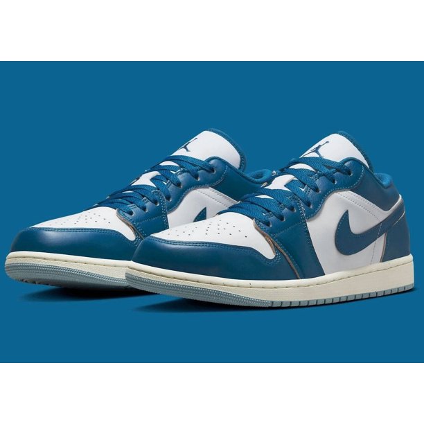 N I-K-E A i r-Jor-dan 1 Low Blue White Mens US 910-12 Athletic Running Shoes NEW ??