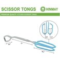 thumbnail image 2 of Scissor Cooking Tongs 11-inch Stainless Steel Scissor Style Tongs, Set Of 2 Blue 11, 2 of 4