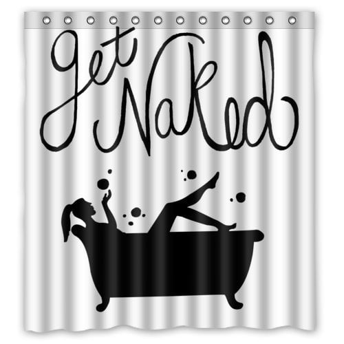 Girls Shower Curtain Quote Beauty Charm Makeup Print for Bathroom