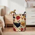 thumbnail image 3 of Vibrant Chicken Themed Print Laundry Basket  Storage Bin  Foldable Large Capacity Round Hamper for Bedroom Laundry Room Dorm, 3 of 9