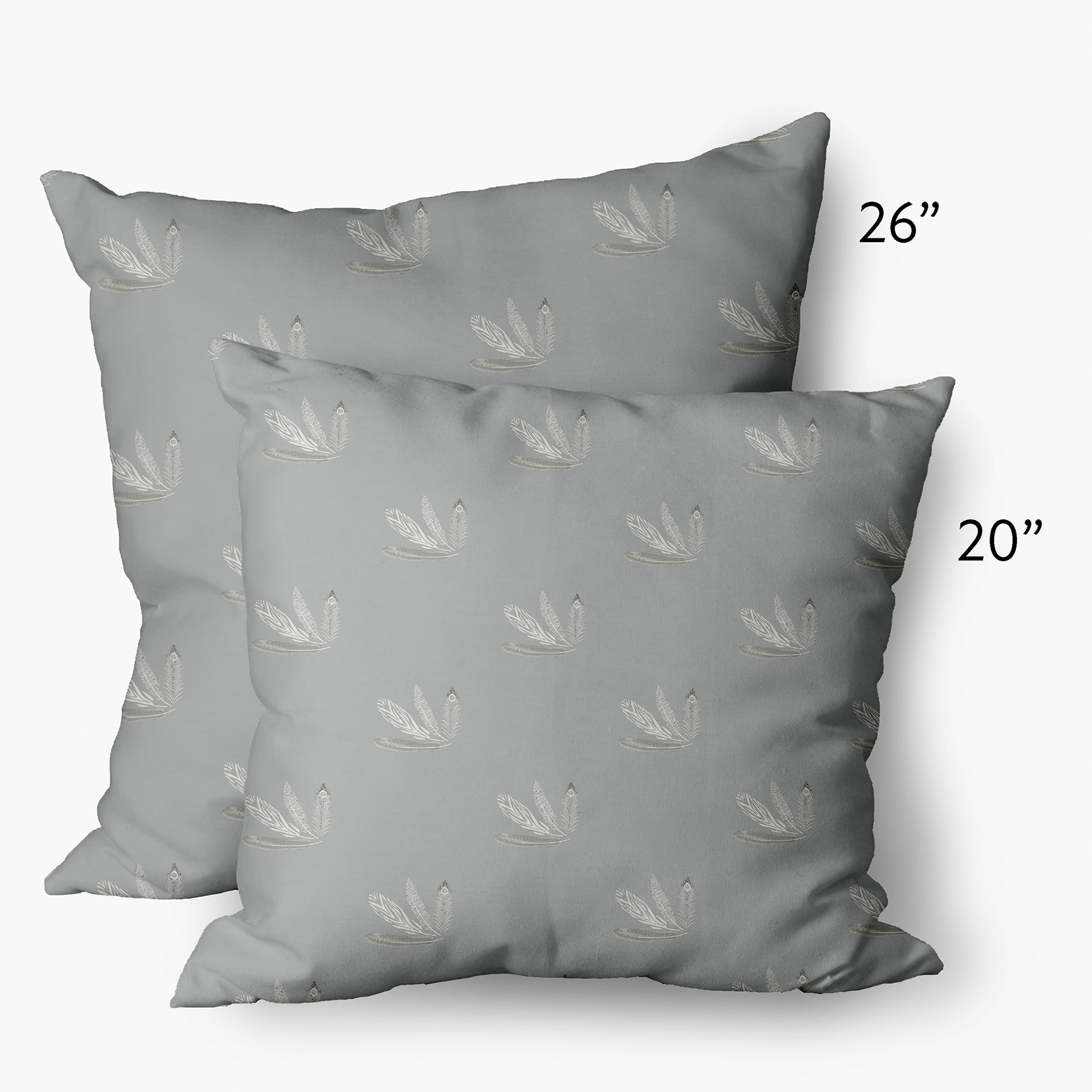 26" x 26" Simply Daisy Feather Pattern Decorative Throw Pillow