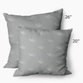 thumbnail image 3 of 26" x 26" Simply Daisy Feather Pattern Decorative Throw Pillow, 3 of 3