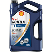 Shell Rotella T6 Full Synthetic 5W-40 Diesel Engine Oil, 1 Gallon, 3 Pack