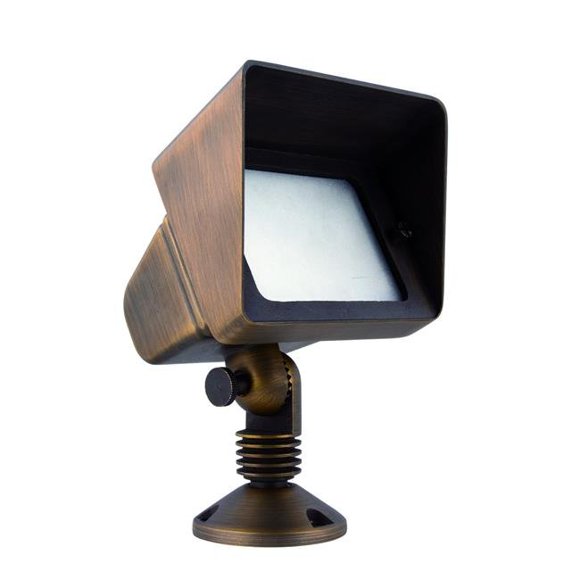 Elitco Lighting C048V1 Antique Brass Flood Light