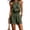 Army Green #26, variant on WULMLEO Womens Halter Neck Romper One Piece Sleeveless Backless Smocked Waist Wide Leg Summer Rompers Casual Soft Beach Overall with Pockets Navy 2XL