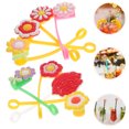 thumbnail image 3 of KAKOWELY 8 fundas para pajitas de dibujos animados con adorables flores para fiestas, adornos para pajitas., 3 of 5