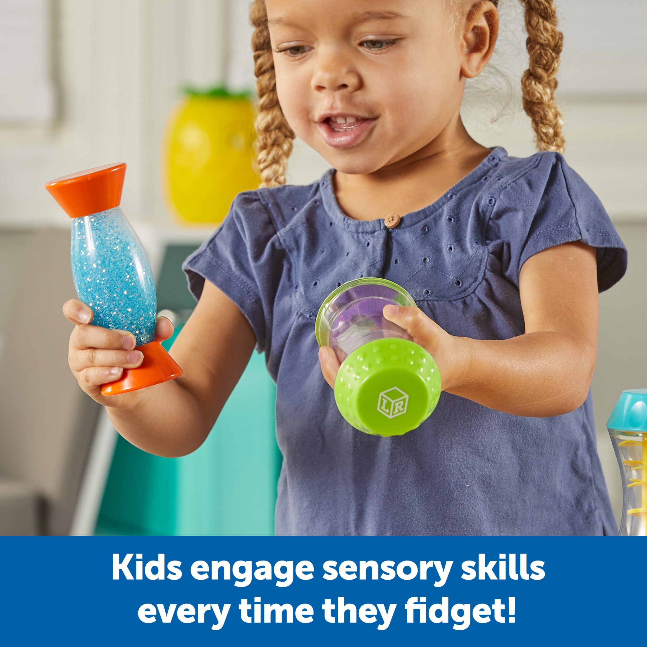 Learning Resources Sensory Trio Fidget Tubes - Tactile Play Tools, Ages 3 +