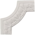 thumbnail image 1 of Ekena Millwork PML04X04NE 4 In. W X 4 In. H X .5 In. P Architectural Nexus Acanthus Leaf Panel Moulding Corner, 1 of 1