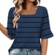 thumbnail image 1 of Blusas de Manga Corta para las Mujeres, Moda Verano Impreso, Blusas de Cuello Redondo, Chaqueta de Manga Corta para las Mujeres, 1 of 8