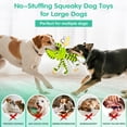 thumbnail image 4 of Dog Toys for Aggressive Chewers, 3 Pack No Stuffing Plush Dog Toys with Squeaky & Crinkle, Durable Dog Chew Toys for Small Medium Large Dogs, Teeth Cleaning & Boredom Relief, 4 of 7