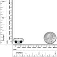 thumbnail image 6 of Gem Stone King 925 Sterling Silver Lab Grown Diamond and Black Onyx Engagement Ring for Women | 1.69 Cttw | Round 6MM | Gemstone April Birthstone | Size 6, 6 of 6