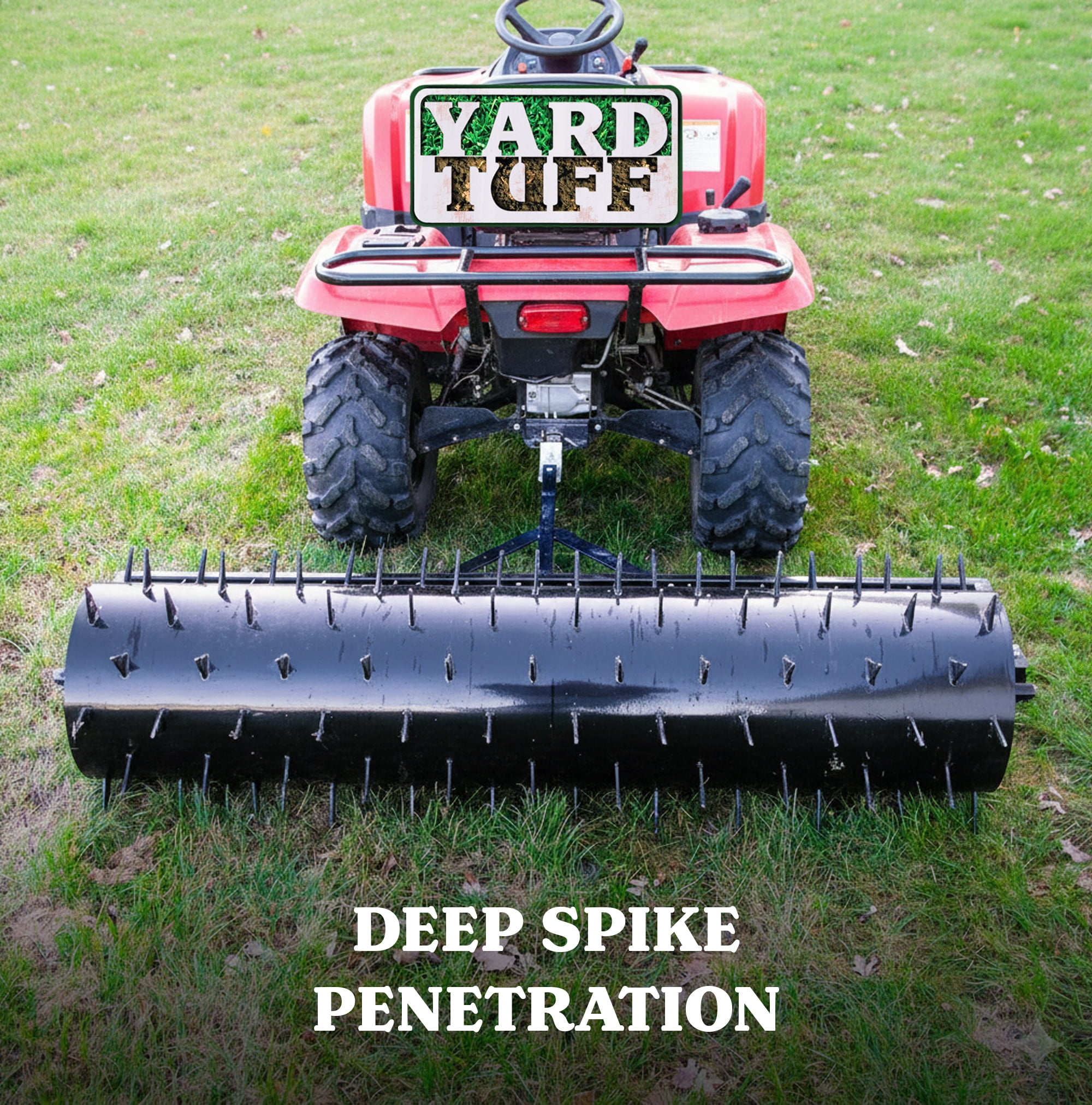 Yard Tuff 60" Drum Spike Aerator with Optimal Air Exposure