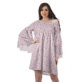 thumbnail image 1 of Moomaya Robe d'Été Dénudée pour Femmes, Robe de Plage en Coton avec Manches Cloche - TG, 1 of 5