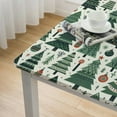 thumbnail image 4 of nygtbtfer Christmas Tablecloth Green Xmas Tree Table Cloth Washable Forest Table Cover for Winter Holiday Party Dining Table Decoration, 4 of 7