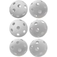 thumbnail image 4 of Champion Sports 9" Regulation Size Hollow Plastic Baseballs – Lightweight, Durable Practice Balls for All Ages – White – Pack of 6, 4 of 4