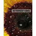 thumbnail image 6 of Outdoor Throw Pillow Cover Farmhouse Blossom Sunflower Close-up Waterproof Cushion Covers 2 Pack Floral Meditation on Black Pillow Cases Home Decoration for Patio Garden Couch Sofa, 6 of 7