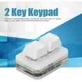 MAYUJIAASE Hot Swap 2 Keys Game Keyboards, Mini USB Mechanical Keypad