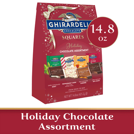 GHIRARDELLI Holiday Chocolate Assortment Squares, 14.8 OZ Bag
