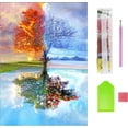 thumbnail image 1 of 5D Diamond Painting Complete Kit,Diamond Embroidery Kit,Diamond Painting,Full Embroidery,For Wall and Entrance,30x40cm, 1 of 5