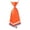 Orange, variant on Womens Pre Tied Dagger Style Short Necktie Striped Pattern Tie For School Uniform JK Uniform Office Work And Daily Wear,Pink,One Size