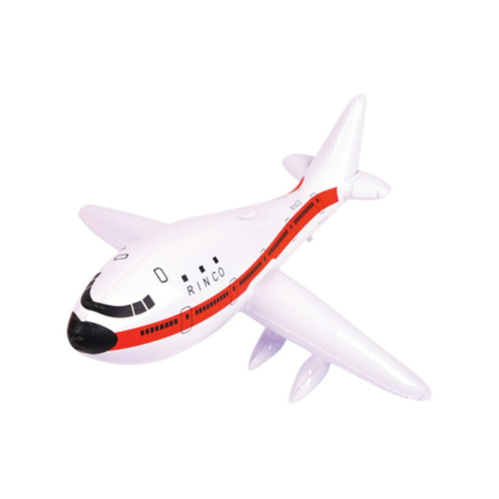 White Inflatable 747 Jet Airplane Aviation Pilot Toy Decoration