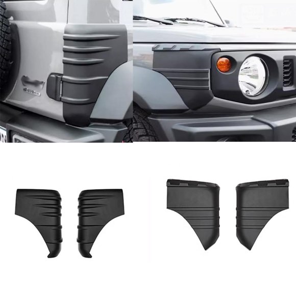 Borde de Cubierta de Protección de Ángulo de Envoltura Automática Delantera Trasera ABS, Apto para Suzuki Jimny 2 Puertas/4 Puertas 2019-2025, Máscaras de Protección Anticolisión para Automóviles
