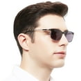 thumbnail image 3 of OCCI CHIARI Large Reader Sunglasses 2.0 for Men Reading Sunglasses UV Protection Outdoor 1.0 1.25 1.5 1.75 2.0 2.25 2.5 2.75 3.0 3.5(Black/Transparent,2.00) with Acrylic Lens, 3 of 7