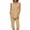 Beige, variant on Swuxness Women's Camisole Pajama Two Piece Sets, Fall Short Pants Set, Women's Striped Crew Neck Soft Comfortable Breathable Pajama Set for Ladies Orange, S