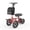 Red, variant on All Terrain Knee Scooter for Adults Foldable Knee Scooter for Foot Surgery Recovery with Storage Bag & Cup Holder 12" Front & 10" Rear Wheels