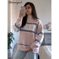 thumbnail image 5 of Streamgirl-suéteres gruesos de chenilla para mujer, jerseys de punto de Cuello medio alto, suéteres de nieve suaves y cálidos, invierno, 2023, 5 of 5