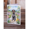 thumbnail image 2 of German Wirehaired Pointer Spring Path Greeting Cards Pack of 8 7 in x 5 in, 2 of 3