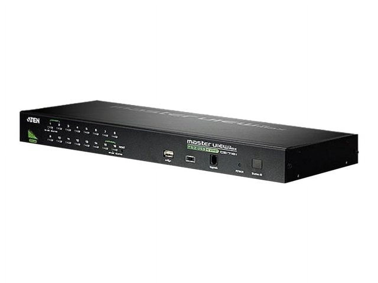 Aten CS1716A 16-Port PS/2 USB KVM Switch-TAA Compliant - 16 x 1 - 16 x SPHD-15 Keyboard/Mouse/Video - 1U - Rack-mountable