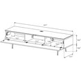 thumbnail image 5 of SONOROUS Studio ST-360 Wood and Glass Modern TV Stand with Spike Metal Legs for Sizes up to 75" (Modern Design Cabinet For Your Audio/Video Components and Consoles, Comes with I/R Repeater) - BLACK, 5 of 5