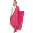 thumbnail image 2 of Phagun Women's Designer Chiffon Dupatta Ethnic Chunni Wrap Long Stole-Magenta, 2 of 3