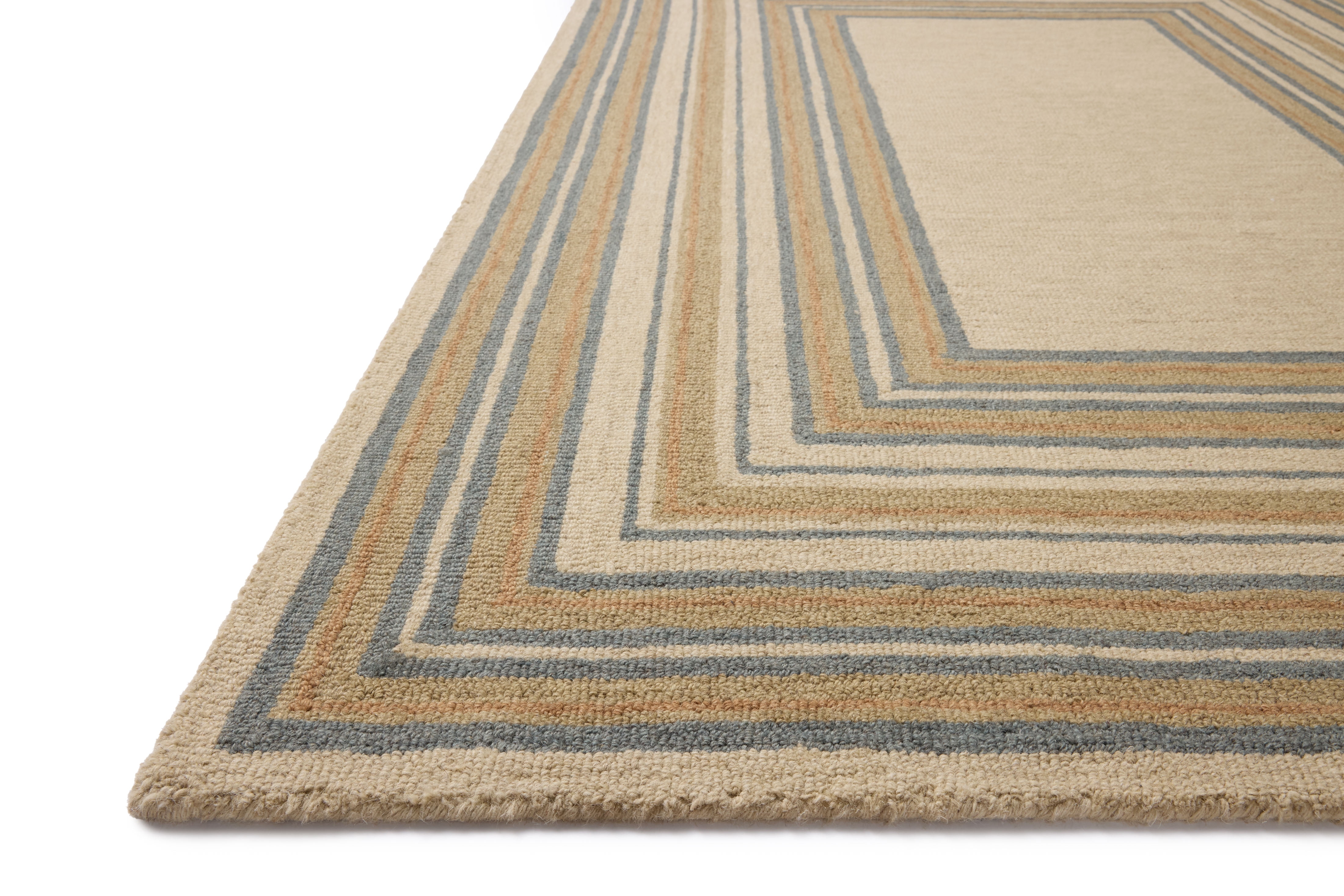 Chris Loves Julia x Loloi Alfie Natural / Multi 7'-9" x 9'-9" Area Rug