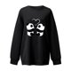 thumbnail image 2 of Gibobby Sudadera oversize mujer Sudadera de Forro Polar Sudadera casual para Mujer(Negro,M), 2 of 4