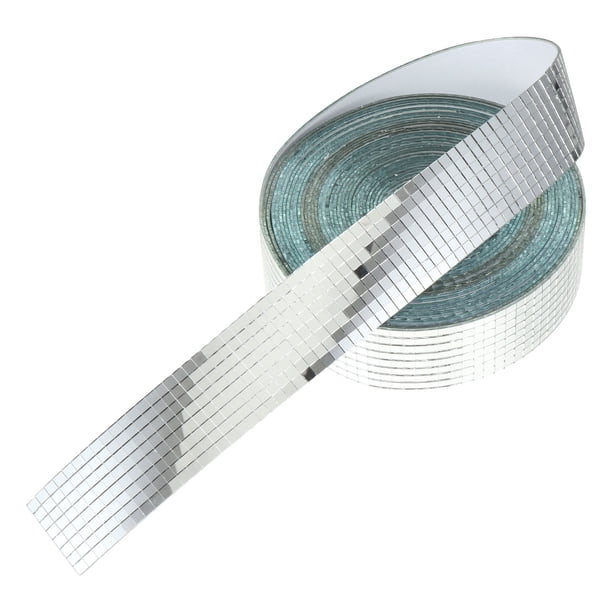unbranded Vinilo Decorativo De Mosaico Cuadrado Plateado Para Cocina Y Espacios Interiores